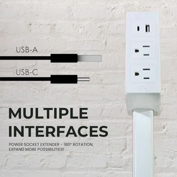 VoltHive™ Compact Outlet Extender – More Power in Less Space