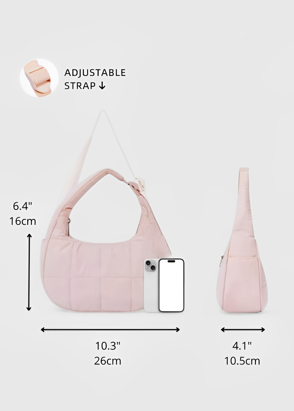 Mini sac matelassé Veloura™ – Style léger, polyvalence au quotidien