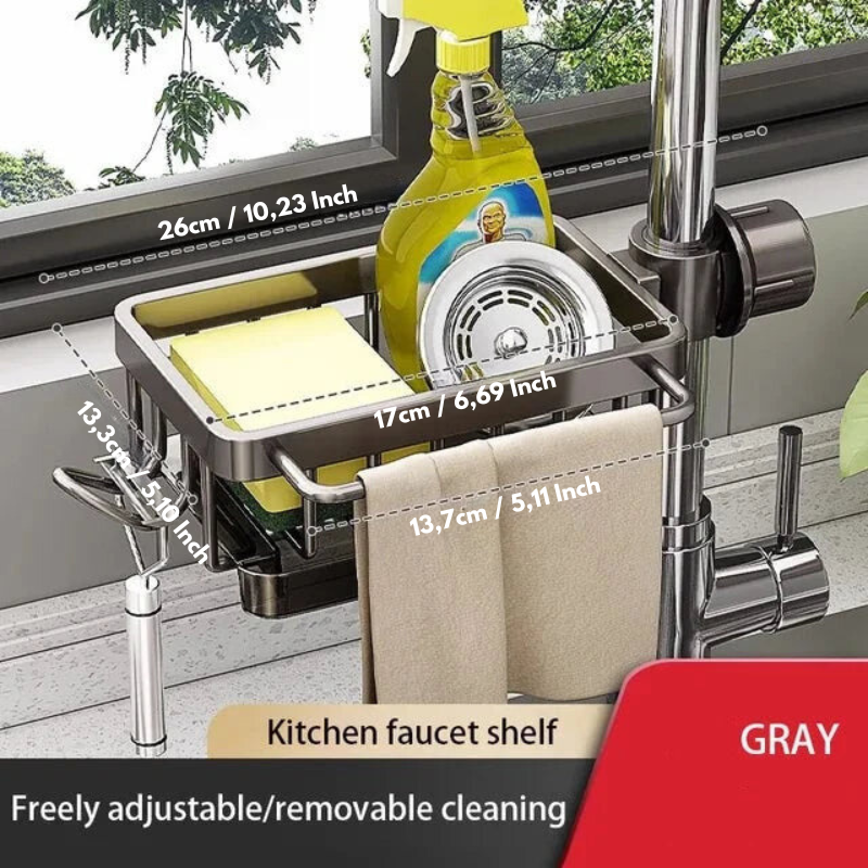 Aluminum Sink Organizer – Keep Your Space Neat and Tidy