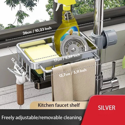 Aluminum Sink Organizer – Keep Your Space Neat and Tidy