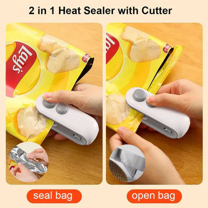 Scelleuse de sacs 2 en 1 – Portable et rechargeable