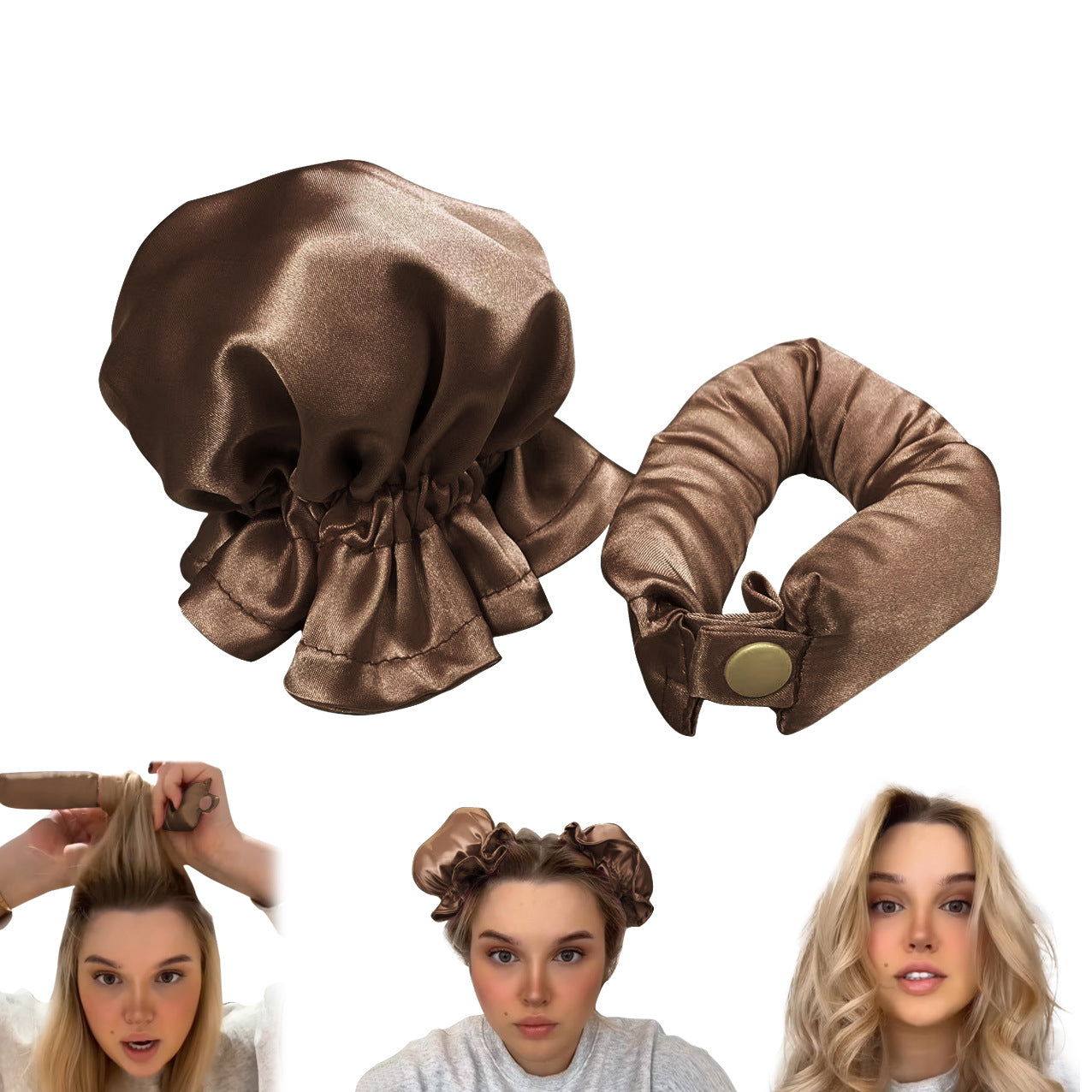 CurlEase™ – Heatless Hair Curler 1+1 FREE