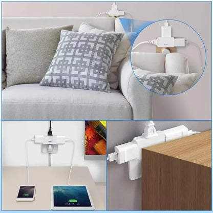 PowerHub™ – Compact and Stylish Universal Power Strip (Set of 3)
