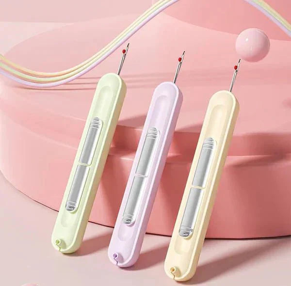 2-in-1 Sewing Tool – Needle Threader & Seam Ripper (Set of 2)