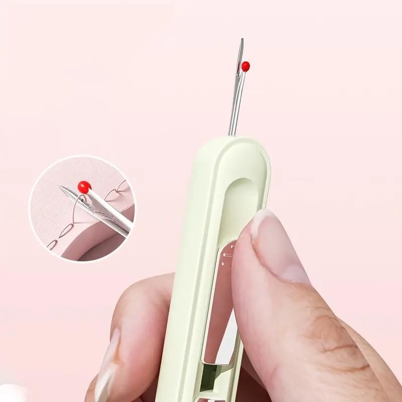 2-in-1 Sewing Tool – Needle Threader & Seam Ripper (Set of 2)