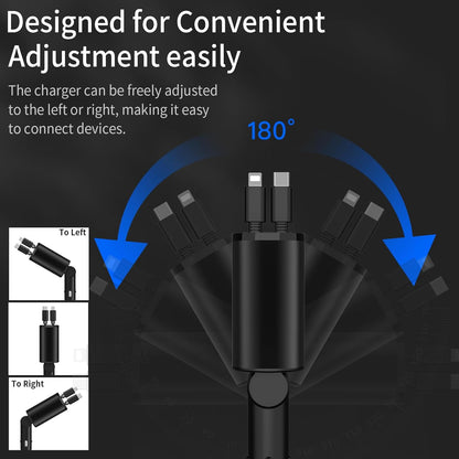 VoltCharge™ – Fast Car Charger with Dual Smart USB Ports 4-in-1