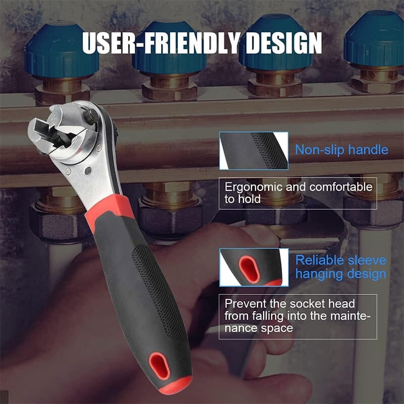 BoltMaster™ – 360° Adjustable Ratchet Wrench