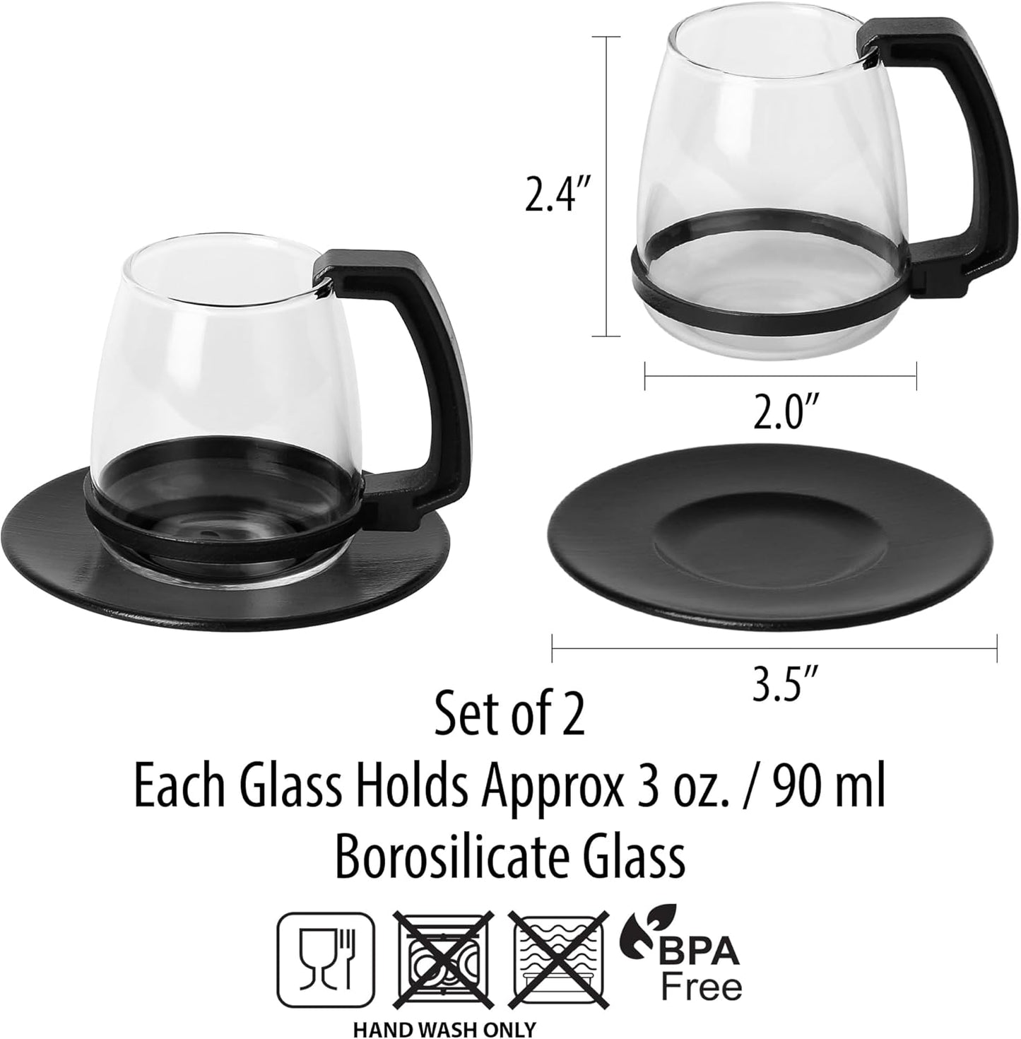 BrewEra™ Retro Glass Coffee Mug