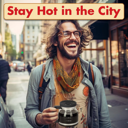 BrewEra™ Retro Glass Coffee Mug