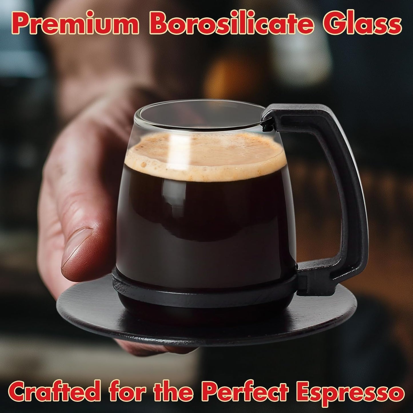 BrewEra™ Retro Glass Coffee Mug