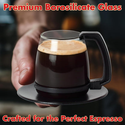 BrewEra™ Retro Glass Coffee Mug
