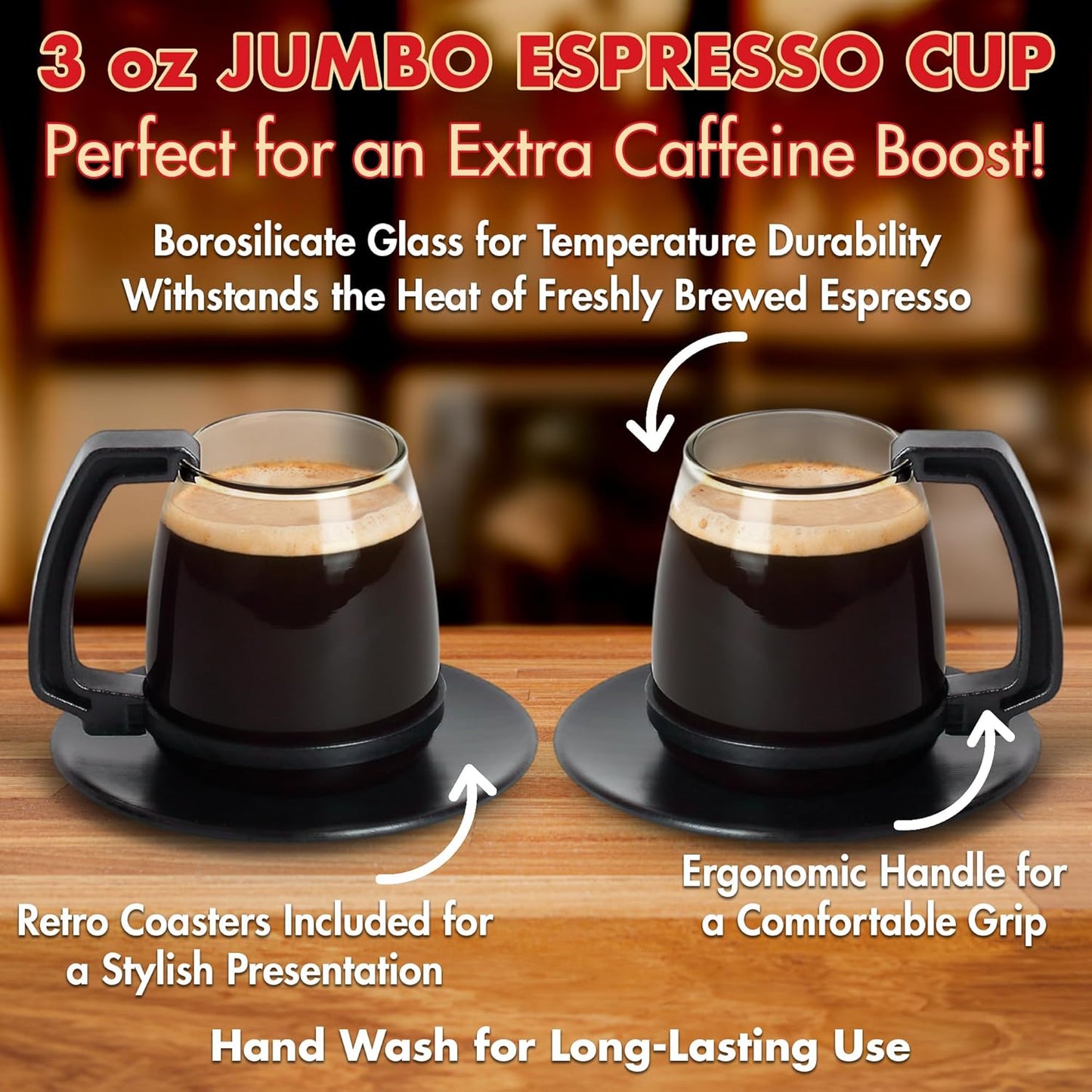 BrewEra™ Retro Glass Coffee Mug