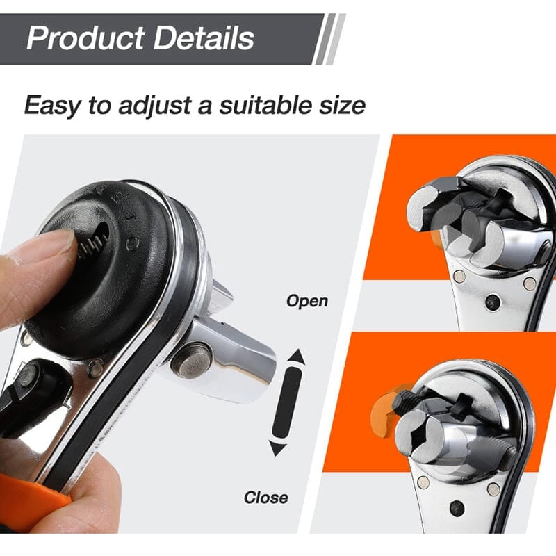 BoltMaster™ – 360° Adjustable Ratchet Wrench
