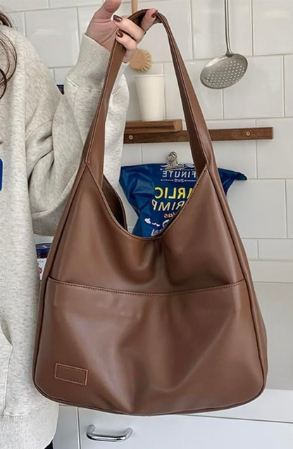 Sac à bandoulière en cuir vegan Aveline™ – Spacieux, léger et chic