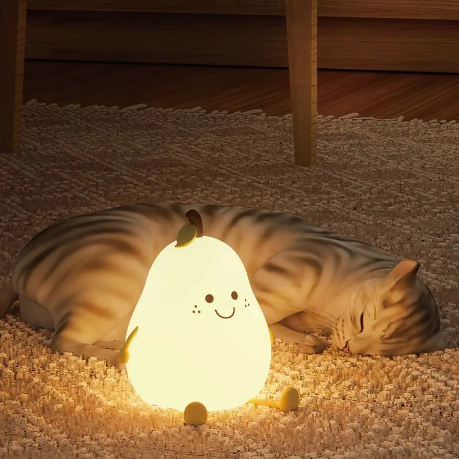 Soft Silicone Night Light – USB Rechargeable & Kid-Friendly