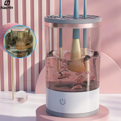 GlamSpin™ – Nettoyeur automatique de pinceaux de maquillage électriques