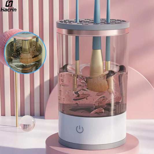 GlamSpin™ – Nettoyeur automatique de pinceaux de maquillage électriques
