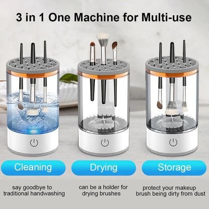 GlamSpin™ – Nettoyeur automatique de pinceaux de maquillage électriques