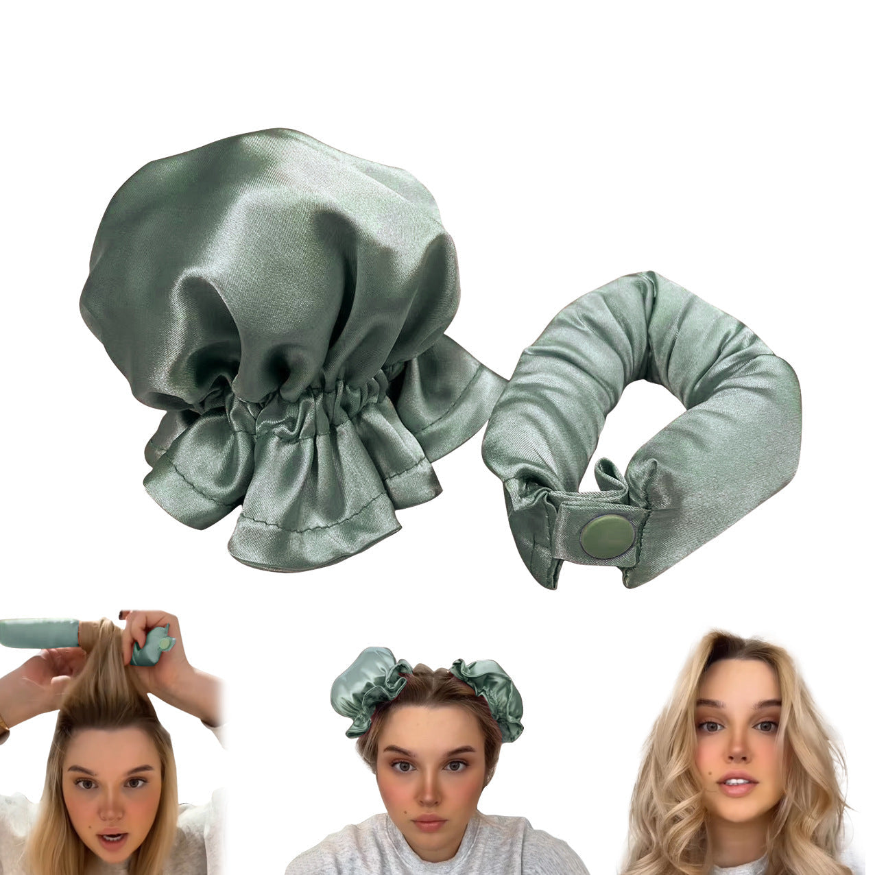 CurlEase™ – Heatless Hair Curler 1+1 FREE