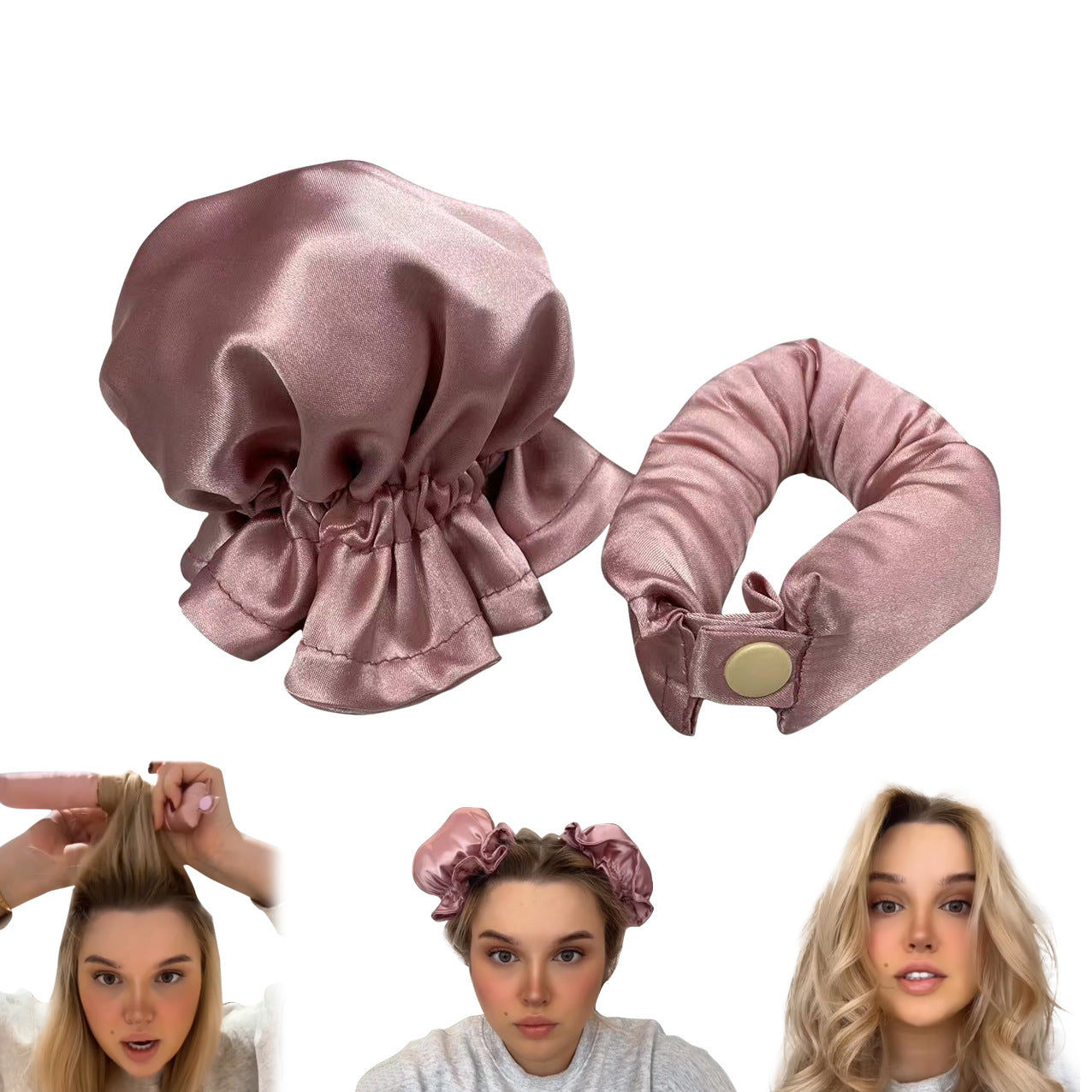 CurlEase™ – Heatless Hair Curler 1+1 FREE