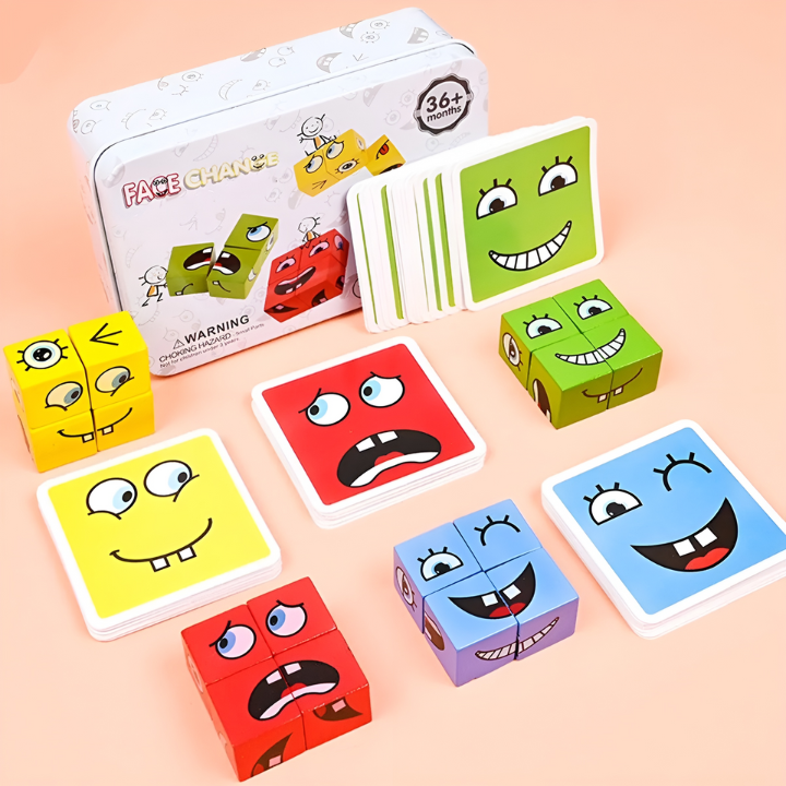EmotiPlay™ – Wooden Educational Toy for Emotions & Motor Skills