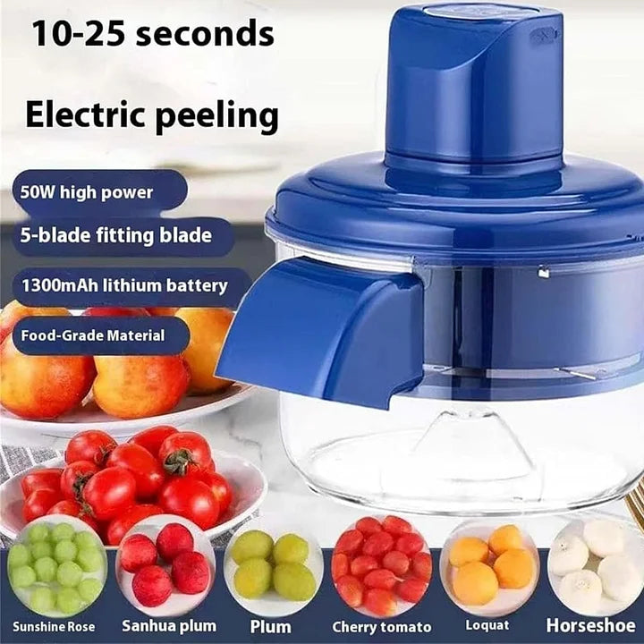 PeelMate™ – Electric Rechargeable Fruit & Veggie Peeler