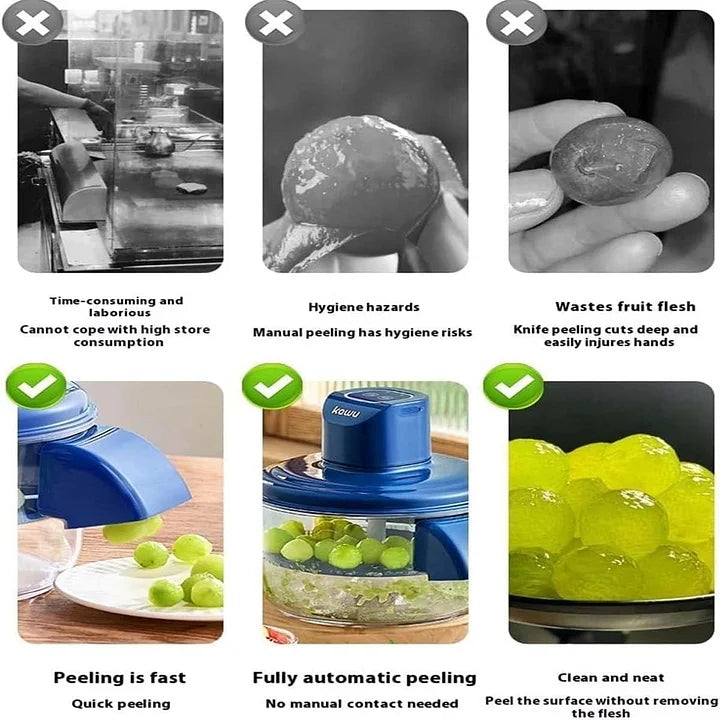 PeelMate™ – Electric Rechargeable Fruit & Veggie Peeler