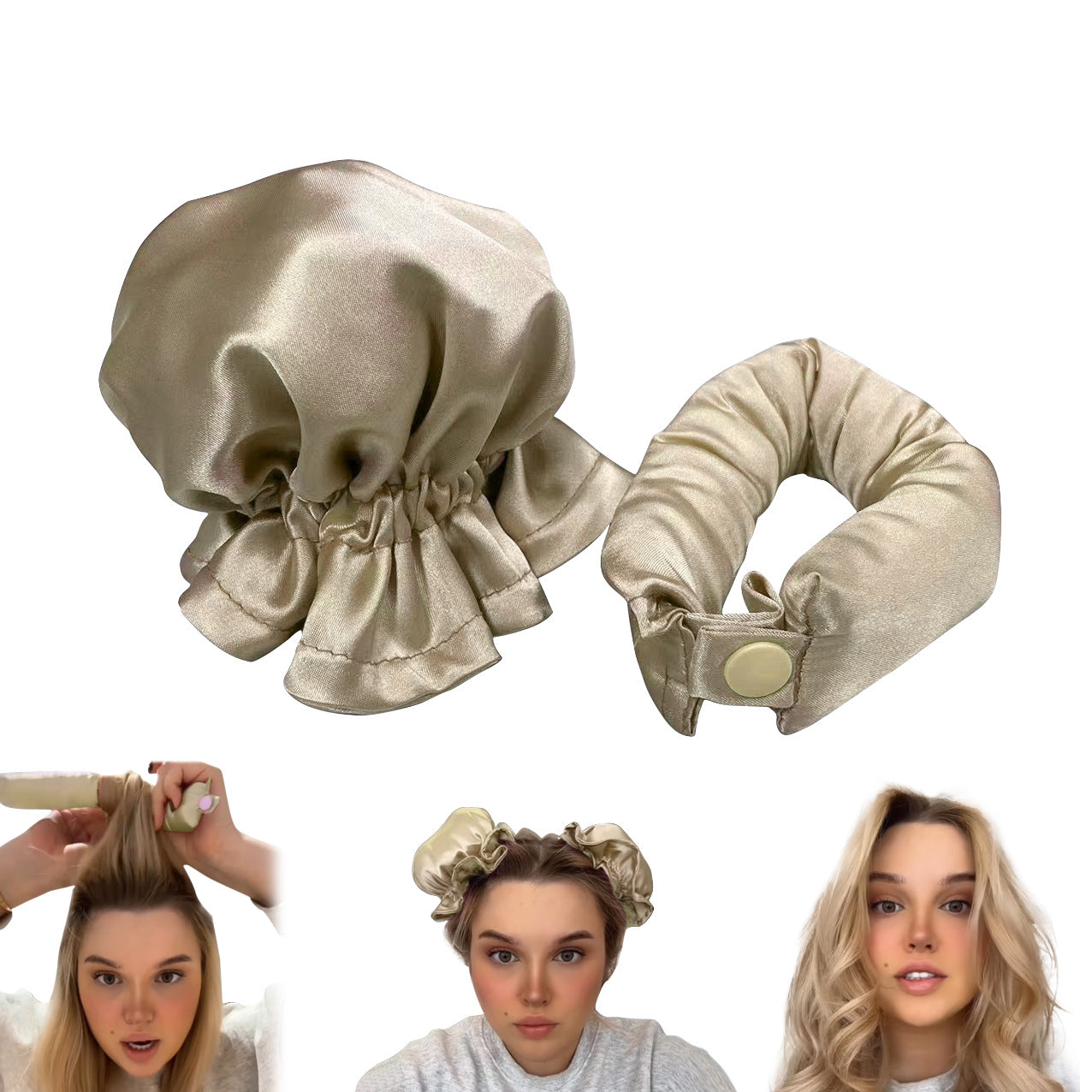 CurlEase™ – Heatless Hair Curler 1+1 FREE