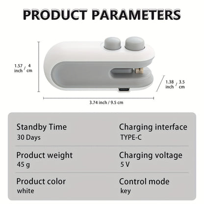 Scelleuse de sacs 2 en 1 – Portable et rechargeable