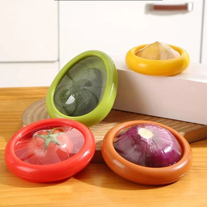 FreshSeal™ | Reusable Fruit & Vegetable Covers (Set of 4)