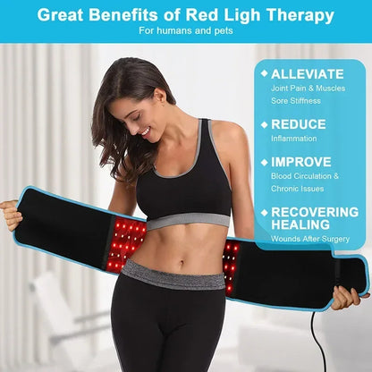 LumaCore™ — Red Light Therapy Belt for Natural Toning & Core Relief