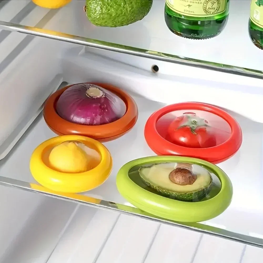 FreshSeal™ | Reusable Fruit & Vegetable Covers (Set of 4)